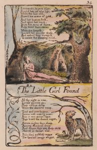 Canciones de inocencia y de experiencia, placa 34, La niña encontrada (Bentley 35) de William Blake